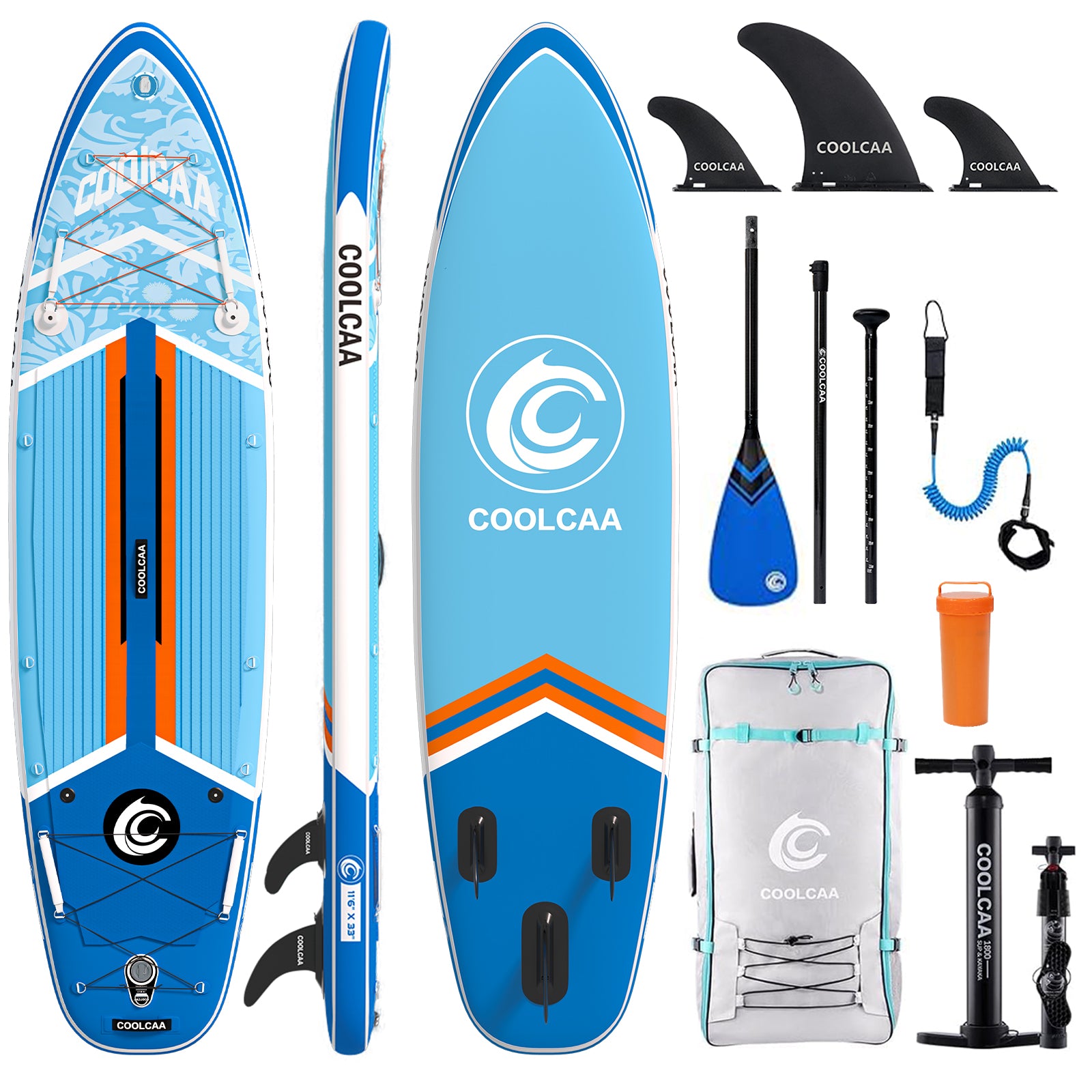 10'6/11'6 Bandolan Aufblasbares SUP Board Package mit Carbon Paddel