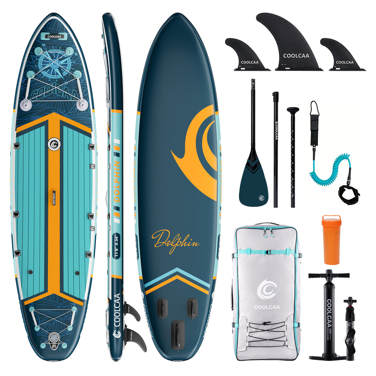 11'8 Trail Blazer Aufblasbares SUP Board Package mit Carbon Paddel