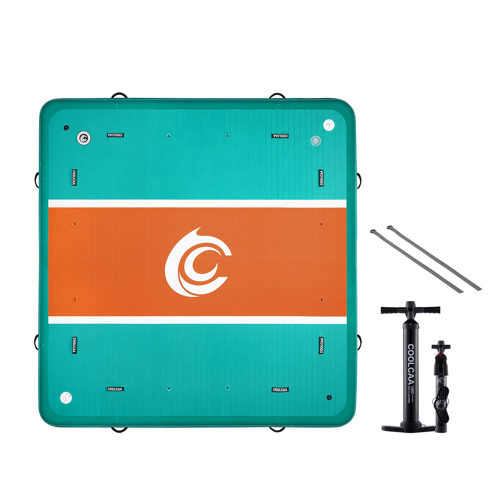 COOLCAA 10' Blue Ice Inflatable Boat Dock - Ihr privates, stabiles und langlebiges schwimmendes Paradies, ideal für Familienspaß!