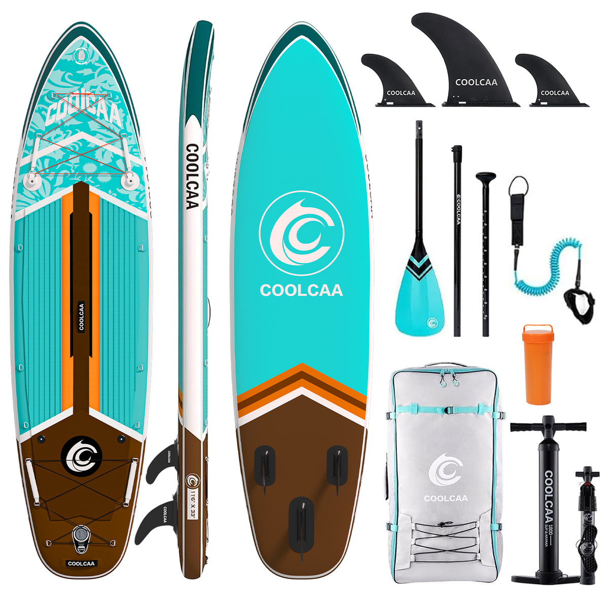 10'6/11'6 Cruiser Aufblasbares SUP Board Package mit Carbon Paddel