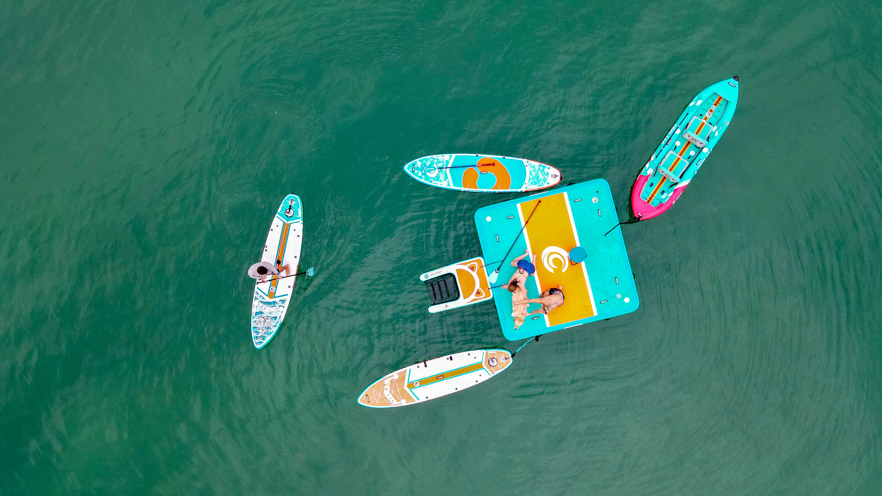 COOLCAA 10' Blue Ice Inflatable Boat Dock - Ihr privates, stabiles und langlebiges schwimmendes Paradies, ideal für Familienspaß!