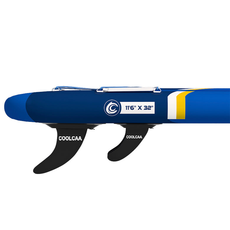 schlankes Design der Heckflossen des abnehmbaren Paddelboards
