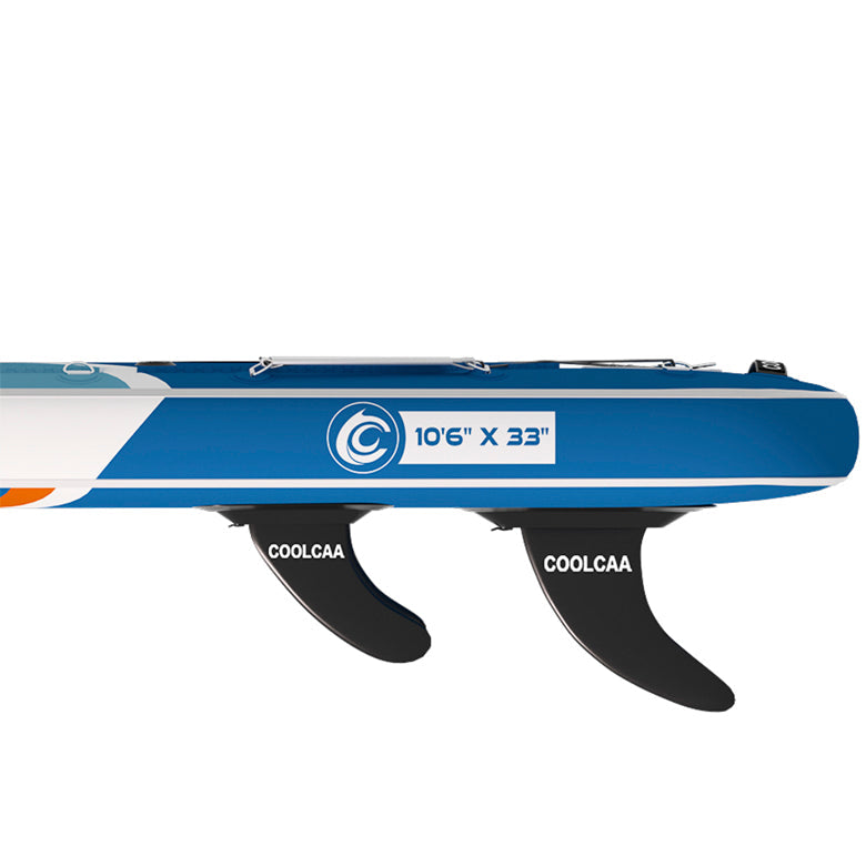 schlankes Design der Heckflossen des abnehmbaren Paddelboards