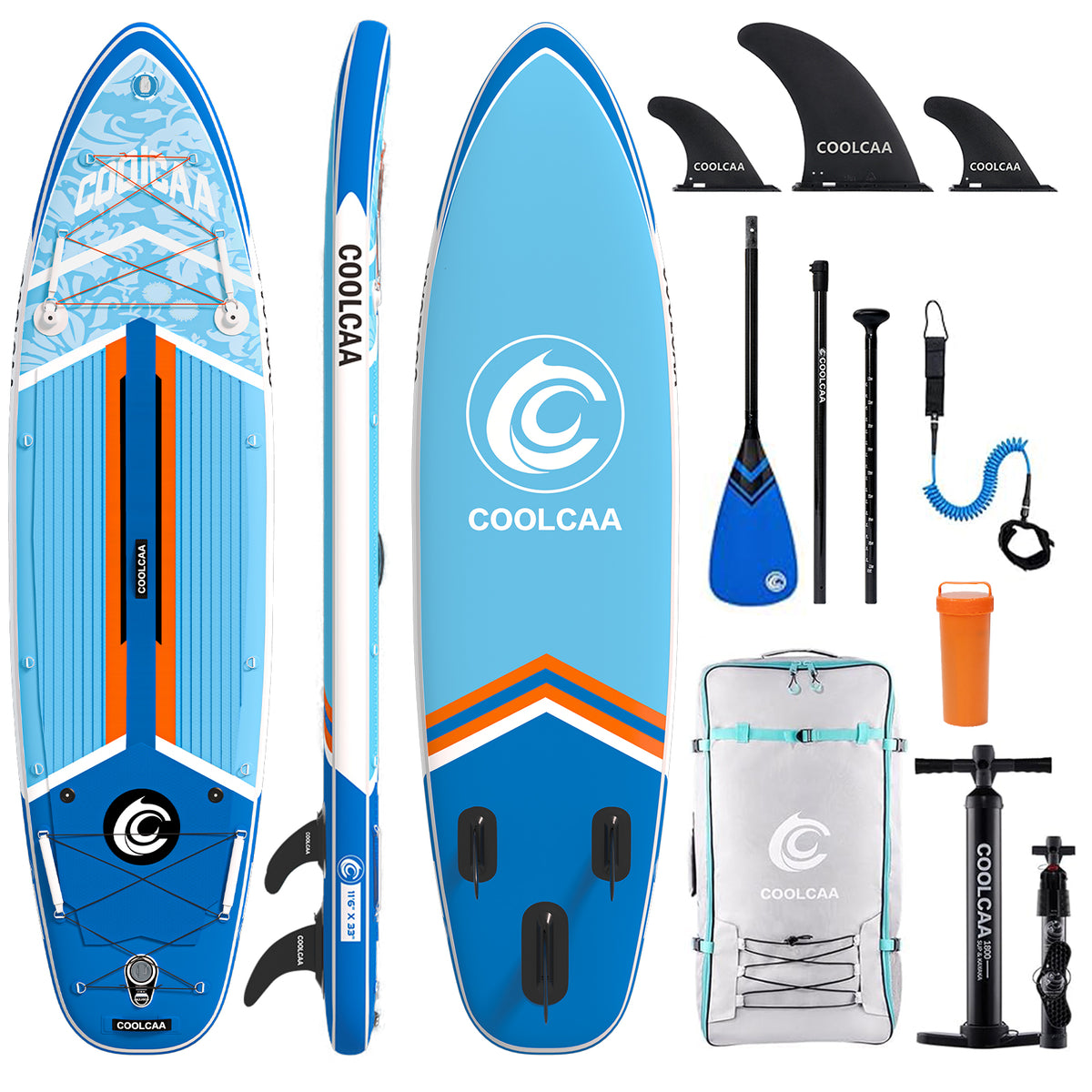 10'6/11'6  Bandolan Aufblasbares SUP Board Package mit Carbon Paddel