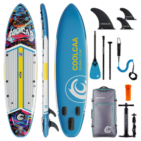 11'8 Cosmic Splash Aufblasbares SUP Board Package mit Carbon Paddel （Neues Modell 2026）