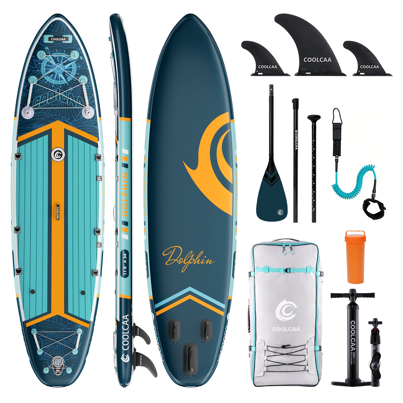11'8 Trail Blazer Aufblasbares SUP Board Package mit Carbon Paddel （Neues Modell 2026）