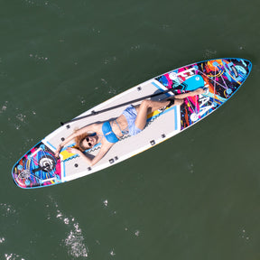 11'8 Cosmic Splash Aufblasbares SUP Board Package mit Carbon Paddel （Neues Modell 2026）
