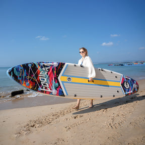 11'8 Cosmic Splash Aufblasbares SUP Board Package mit Carbon Paddel （Neues Modell 2026）